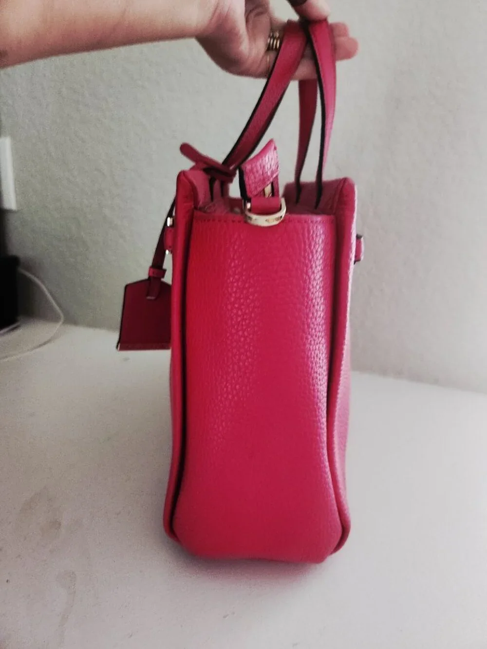 Euc Kate Spade NY Dark Pink Leather Shoulder Bag Purse